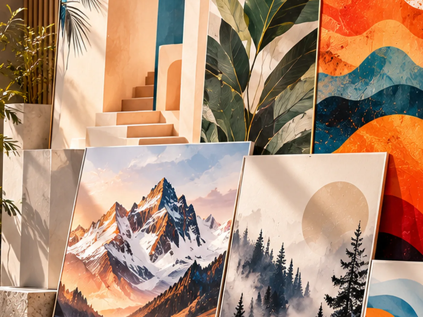 Printed poster detail with visible paper texture