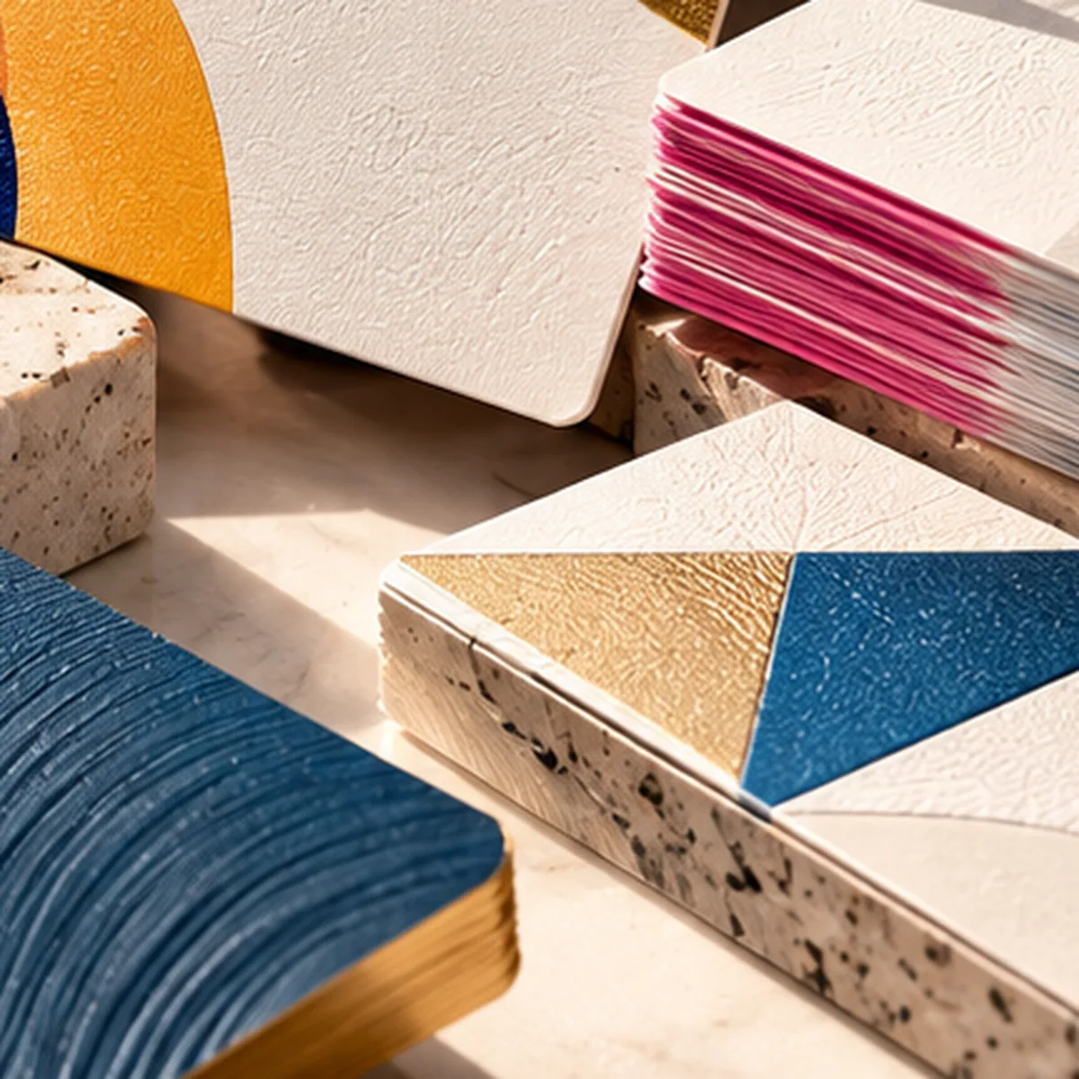 Close-up of a precisely rounded card corner showing cardstock thickness
