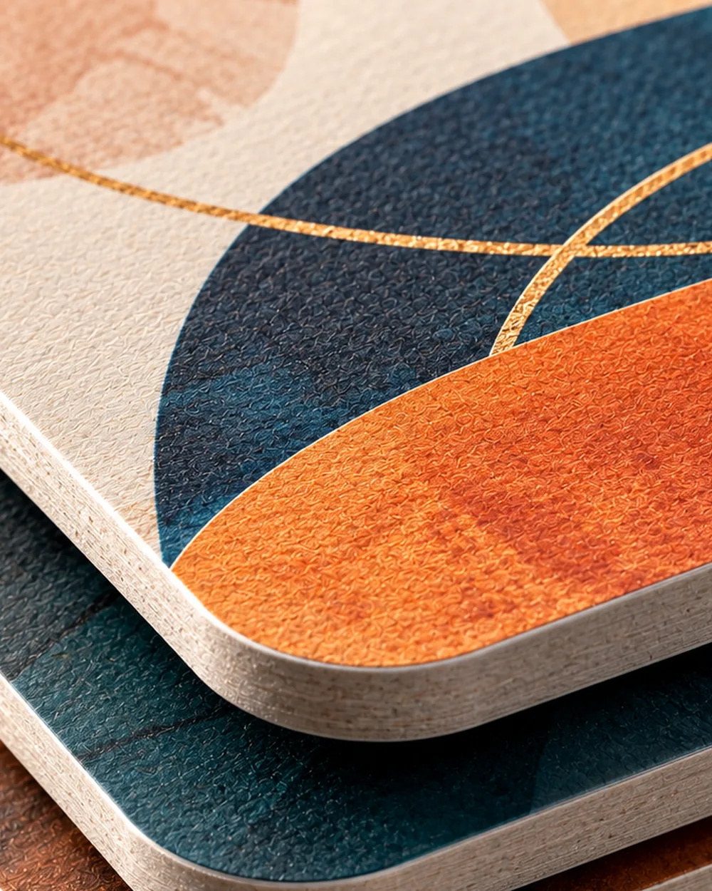 Premium matte business cards showing paper thickness and soft-touch finish